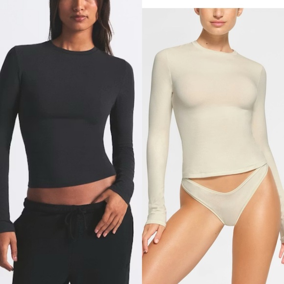 SKIMS Tops - Bundle of 2 Skims Cotton Jersey Long sleeve T-shirt